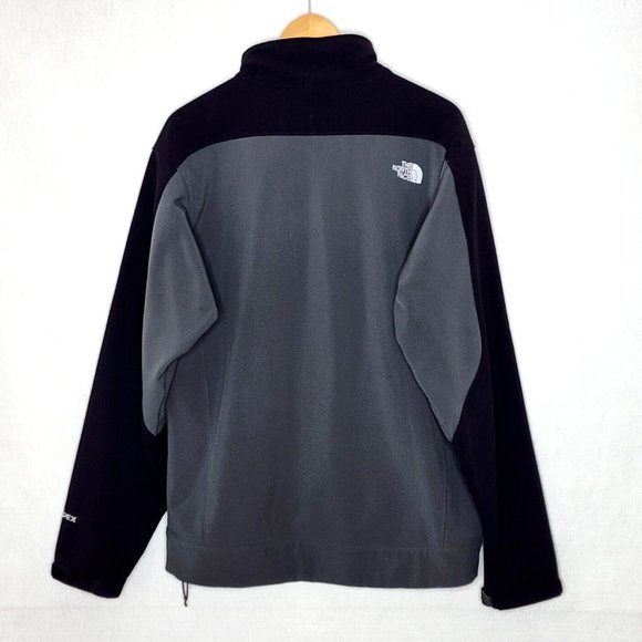 The North Face Apex Bionic Full Zip Jacket Mens Gray Black Colorblock - Picture 3 of 9